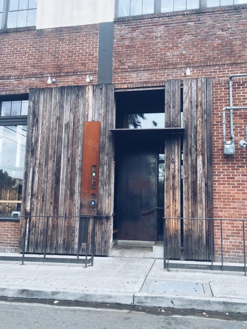 The entrance to Rock Box